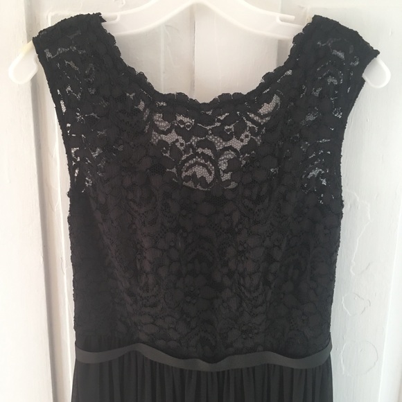 David’s Bridal Black Lace Bridesmaid Dress - Picture 2 of 7